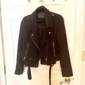 Blank NYC Corduroy Moto Jacket in Black